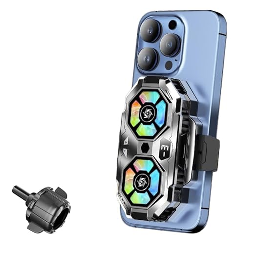 Sl 22 cooling fan-Cellphone Radiator with Dual Semi-Conductor Cooling Chip Protects Against Mobile Heat, Freezing Type for Live Streaming, Outdoor Vlog, Mobile Gaming