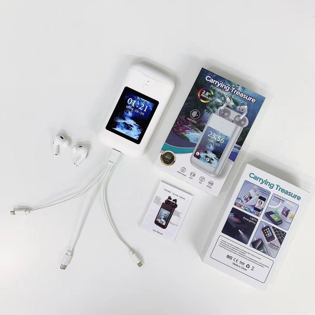 TF20 Multipurpose Powerbank with AirPods and Display